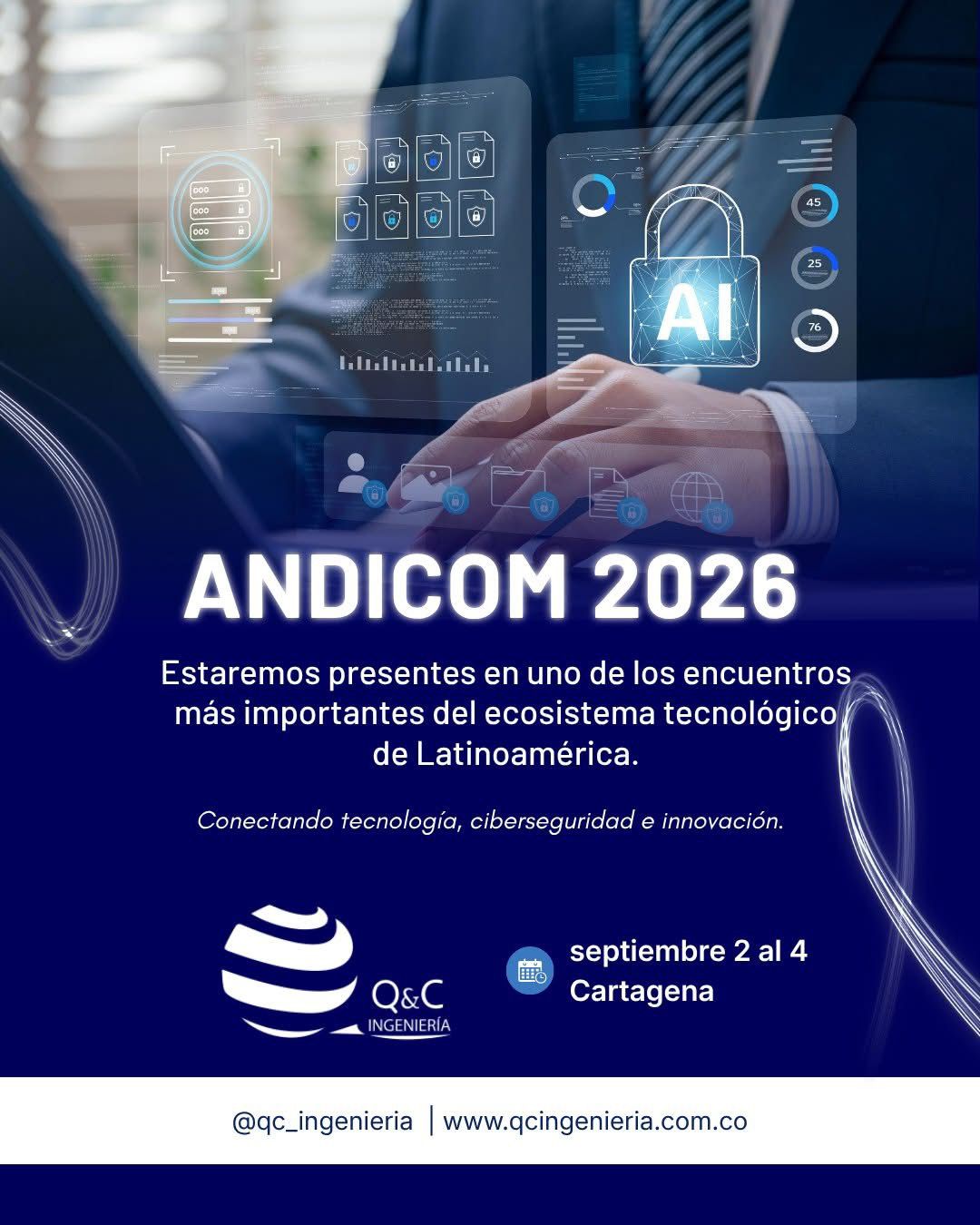 Q&C INGENIERÍA PRESENTE EN ANDICOM 2026!